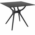 Siesta 3 in. Air Square Table Black ISP700-BLA